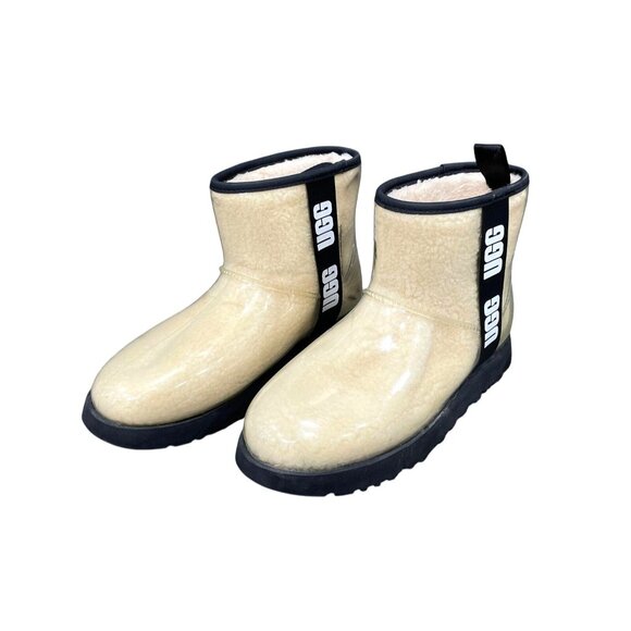 Ugg Women's Tasmia Clear Waterproof Rain Shearling Boots Size 6.5 - Picture 1 of 4